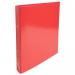 The photo shows a pack of 10 Iderama ring binders in assorted colors, made of sturdy pressboard material and sized to hold A4 sheets. The vibrant colors add a pop of color to any workspace.