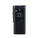 This picture shows a black Olympus DS-2600 digital voice recorder with a slide switch. The device is compact and sleek, with a clear display screen and various control buttons. The brand name Olympus Dictation is visible at the top.