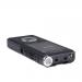 The photograph shows a sleek black digital voice recorder with a slide switch, the Olympus DS-2600. The name Olympus Dictation is printed on the front along with the model number, DS-2600. The back of the device features the Olympus logo and text that reads Ref V741030BE000 142884. The overall design is modern and professional, with buttons and ports neatly arranged on the sides.