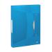 Rexel Choices Box File PP Elastic Strap 40mm Spine A4 Trans Blue Ref 2115667