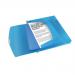 Rexel Choices Box File PP Elastic Strap 40mm Spine A4 Trans Blue Ref 2115667