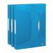 Rexel Choices Box File PP Elastic Strap 40mm Spine A4 Trans Blue Ref 2115667