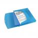 Rexel Choices Box File PP Elastic Strap 40mm Spine A4 Trans Blue Ref 2115667
