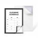 Five sleek, black A4 literature holders from Pelltech feature magnetic display frames. Their compact design easily holds documents for a professional look.