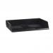 This photograph features a set of Avery UK letter trays in a sleek black color. The system filing tray has a wide entry, with dimensions of W367xD254xH63mm. Perfect for organizing documents and keeping your workspace tidy.
