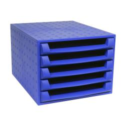 Cheap Stationery Supply of Exacompta Forever 5 Drawer Set Desktop Recycled Plastic W284xD387xH218mm Blue 221101D 145382 Office Statationery