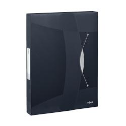 Cheap Stationery Supply of Rexel Choices Box File PP Elastic Strap 40mm Spine A4 Trans Black 2115669 145386 Office Statationery