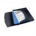 Rexel Choices Box File PP Elastic Strap 40mm Spine A4 Trans Black Ref 2115669