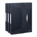 Rexel Choices Box File PP Elastic Strap 40mm Spine A4 Trans Black Ref 2115669