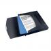 Rexel Choices Box File PP Elastic Strap 40mm Spine A4 Trans Black Ref 2115669