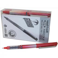 Cheap Stationery Supply of Uni-ball UB-185S Eye Needle Rollerball Pen 0.5mm Tip Red 125955000 Pack of 12 145390 Office Statationery