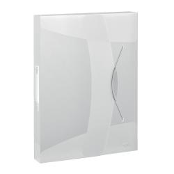 Cheap Stationery Supply of Rexel Choices Box File PP Elastic Strap 40mm Spine A4 Trans White 2115670 146661 Office Statationery