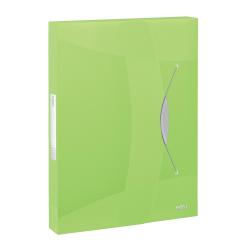 Cheap Stationery Supply of Rexel Choices Box File PP Elastic Strap 40mm Spine A4 Trans Green 2115671 147862 Office Statationery