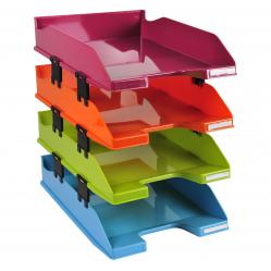Cheap Stationery Supply of Letter Trays Combo Harlequin Exacompta Pack 4 148145 Office Statationery