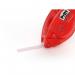 The image shows a Henkel brand Pritt glue roller, specifically designed for permanent adhesion. The roller is refillable and has a width of 84mm and a length of 16m. Its sleek design is easy to handle and use.