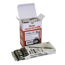 Cheap Stationery Supply of Pentel Energel XM Retractable Pen 0.7mm Tip Black BL77/24-A Pack of 24 154014 Office Statationery