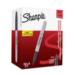 Sharpie Permanent Markers Fine Point Black 2025040