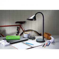Cheap Stationery Supply of Unilux Sol LED Desk Lamp Adjustable Arm 4W Max Height of 450mm Base Diameter 140mm Black 400086979 155304 Office Statationery