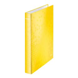 Cheap Stationery Supply of Leitz FSC WOW Ring Binder 2 D-Ring 25mm Size A4 Yellow 42410016 Pack of 10 156417 Office Statationery