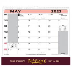 Cheap Stationery Supply of At-A-Glance 2022 Flip-over Wall Calendar Month to View 330x276mm Assorted 90M 2022 156750 Office Statationery