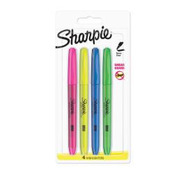 Cheap Stationery Supply of Sharpie Accent Highlighter Pens Chisel Tip Assorted Fluorescent S0907200 Pack of 4  157588 Office Statationery