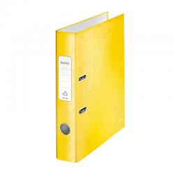 Cheap Stationery Supply of Leitz WOW Lever Arch File 80mm Spine for 600 Sheets A4 Yellow 10050016 Pack of 10 158762 Office Statationery