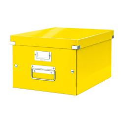 Cheap Stationery Supply of Leitz Click & Store Collapsible Storage Box Medium For A4 Yellow 60440054 159861 Office Statationery