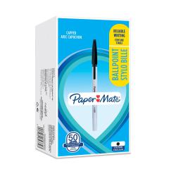 Cheap Stationery Supply of Paper Mate Ball Point Pen 1.0mm Capped Black 2084379 Box 50  159864 Office Statationery