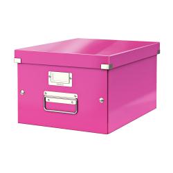Cheap Stationery Supply of Leitz Click & Store Collapsible Storage Box Medium For A4 Pink 60440023 162084 Office Statationery