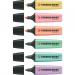 A pack of 6 Stabilo pastel highlighters, each with a chisel tip of 2-5mm. The soft pastel colors bring a touch of subtle brightness to any document or notebook. Perfect for highlighting important information or color-coding notes.