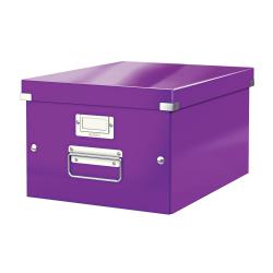 Cheap Stationery Supply of Leitz Click & Store Collapsible Storage Box Medium For A4 Purple 60440062 164398 Office Statationery