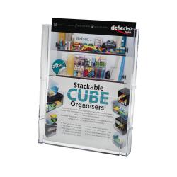 Cheap Stationery Supply of Literature Holder Connectable Modular Wall Mountable A4 Clear 165015 Office Statationery