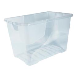 Cheap Stationery Supply of Strata Curve Box 65 Litre Clear XW203B-CLR 168011 Office Statationery