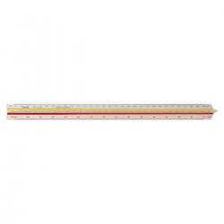 Cheap Stationery Supply of Rotring Ruler Triangular Reduction Scale 1 Architect 1:10 to 1:1250 with 2 Coloured Flutings S0220481 Office Statationery