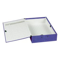 Cheap Stationery Supply of Concord Contrast Box File Laminated 75mm Spine Foolscap Purple 13484 Pack of 5 204166 Office Statationery