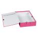 Concord Contrast Box File Laminated 75mm Spine Foolscap Raspberry Ref 13483 [Pack 5]