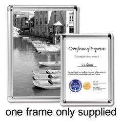 Cheap Stationery Supply of 5 Star Facilities Clip Display Frame Aluminium with Fixings Front-loading A4 210x13x297mm Silver 214502 Office Statationery