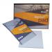 The Silvine Drawing Pads Silvine Layout Pad features acid-free 50gsm paper with a bright white finish. It contains 80 sheets in A3 size and is perfect for sketching and planning out your designs. The sturdy cover protects your work while the spiral binding allows for easy flipping of pages.