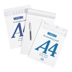 Cheap Stationery Supply of Vestry Accountants Pad 8 Cash Column 80 Leaf A4 CV2064 224756 Office Statationery