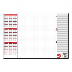 Cheap Stationery Supply of 5 Star Office Paper Desk Pad 30 Sheets 590x410mm 80gsm White Printed 242537 Office Statationery