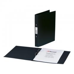 Cheap Stationery Supply of Rexel Budget Ring Binder Semi-rigid Polypropylene 2 O-Ring 25mm Size A4 Black 13422BK Pack of 10 244058 Office Statationery