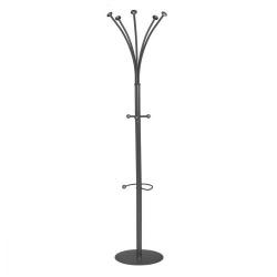Cheap Stationery Supply of 5 Star Facilities Coat Stand with Umbrella Holder 5 Pegs 3 Hooks Base Diameter 380mm Height 1790mm Black 256477 Office Statationery