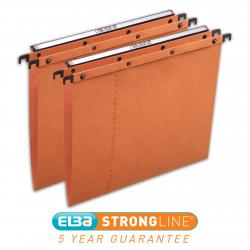 Cheap Stationery Supply of Elba AZO Ultimate Linking Suspension File 15mm V-Base 240gsm Foolscap Orange 100330312 Pack of 25 266902 Office Statationery