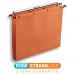 Elba AZO Ultimate Linking Suspension File 30mm Wide-base 240gsm Foolscap Orange Ref 100330314 [Pack 25]