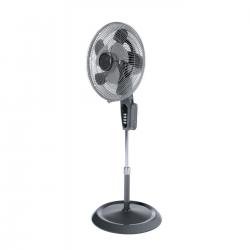 Cheap Stationery Supply of Pedestal Fan Double Blade Oscillation Adjustable Height 910-1240mm 90Watt 3-Speed Dia.400mm Grey/Black 272425 Office Statationery