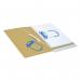 In the photo, Arnos Filing Accessories File Fastener Self Adhesive 3 Part BlueWhite is depicted as a pack of 100 individual pieces. They are self-adhesive, making them easy to attach and remove from documents. The color combination of blue and white adds a touch of professionalism to the filing accessories. Each piece consists of three parts, providing extra support for securing documents. This photo showcases the practicality and efficiency of these filing accessories.