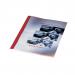 GBC Thermal Binding Covers 1.5mm Front PVC Clear Back Leathergrain A4 Red Ref IB451201 [Pack 100]