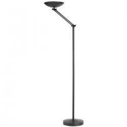 Cheap Stationery Supply of Unilux First Articulated Bowl Uplighter Floor Lamp 230W Height 1860mm Base 335mm Black 100340571 286922 Office Statationery