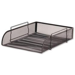 Cheap Stationery Supply of 5 Star Office Mesh Letter Tray Scratch Resistant Stackable Front load Portrait Foolscap Black 287878 Office Statationery