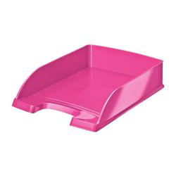 Cheap Stationery Supply of Leitz WOW Letter Tray Stackable Glossy Metallic W245xD380xH70mm Met Pink 52263023 292045 Office Statationery